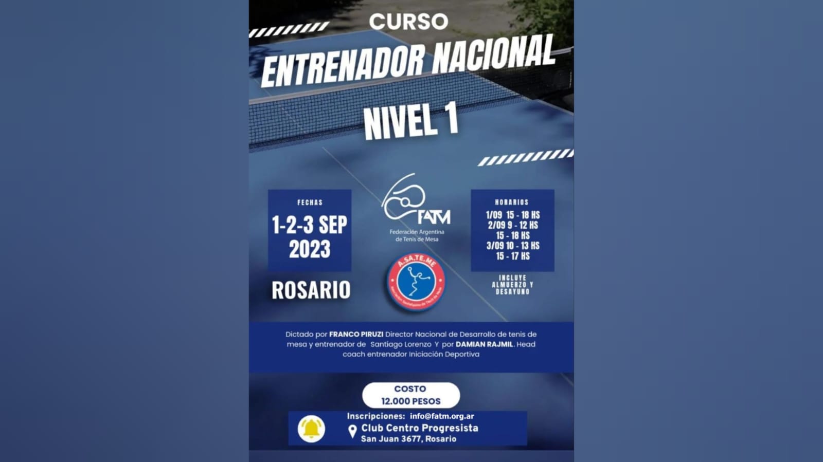 Se lanzó el Curso de Entrenador Nacional