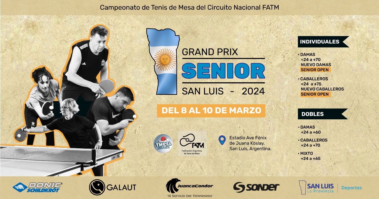 Con novedades, comienza el Circuito Nacional Senior 2024
